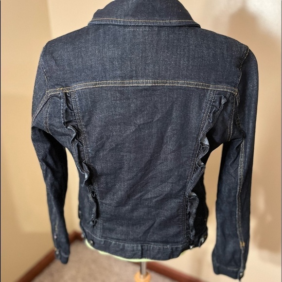 Tommy Hilfiger Denim Ruffled Jacket Sz M EUC - Picture 3 of 6